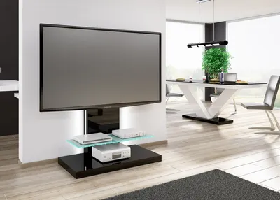 Produktbild von Design TV Schrank HN-444 Hochglanz TV Rack TV Möbel Fernsehtisch TV Ständer