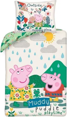 Produktbild von Peppa Pig Bettbezug Muddy 140 x 200 cm Baumwolle