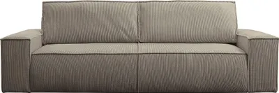 Produktbild von Vente-unique Amelia, Sofabett, Wohnzimmer, Graubraun, 4 Sitz(e), Graubraun, Strukturierte Oberfläche