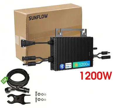 Produktbild von Solar-Mikro-Wechselrichter, hohe Leistungsabgabe, wetterbeständiges Design, 1200W, 230V-a, 16-60V-a