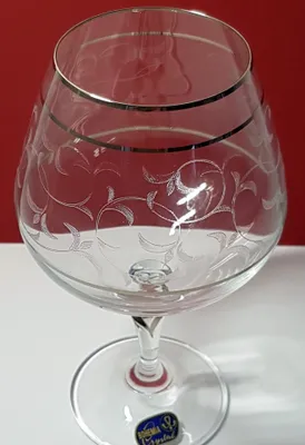 Produktbild von Cognacgläser, Cognacschwenker, Lilly Platin, 400 ml, 6er Set Kristallglas Bohemia