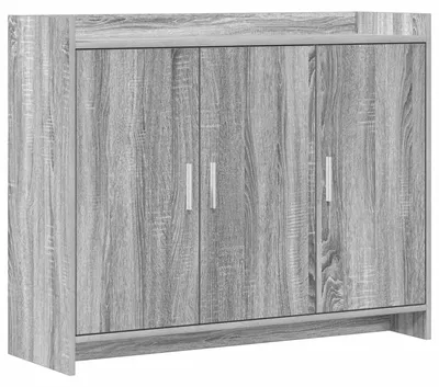 Image de Buffet Sonoma gris 98,5 x 33 x 80 cm Bois d'ingénierie