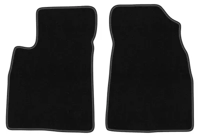 Productafbeelding van Velours voormatten voor Kia Opirus 2002-2011 (sedan) – 2-delig, zwart, op maat – Wielganizator BASIC