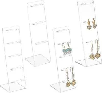 Produktbild von Famanu Ohrhängerdeckel - eleganter Schmuckständer für Ohrstecker - Schmuckdisplay - Aufbewahrungsvitrine