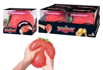 Obrázok produktu pre Squishy Dehnbare Figur Erdbeere 15 cm Display (4)