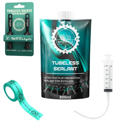 Zdjęcie produktu dla Mleczko tubeless 800 ml, naprawa opon do MTB, do opon do 6 mm, do roweru górskiego