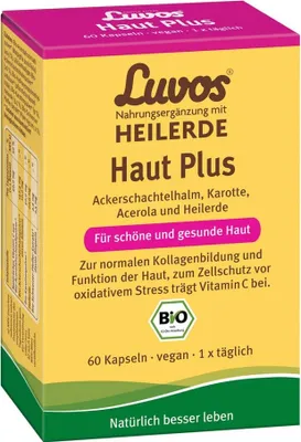 Obrázok produktu pre Luvos Healing Earth Organic Skin Plus Capsules 60 kapsúl