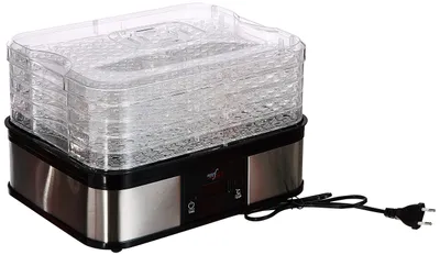 Dörrautomat 5 Tabletts, 250 W, Timer 48 h, 40-70 °C
