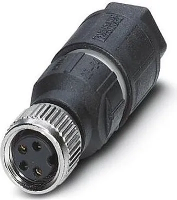 Productafbeelding van Phoenix 1441053, M8, zwart, zilver, zink, nikkel, IP67, 4 A