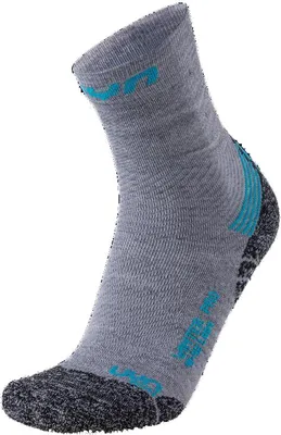 Produktbild von UYN Winter Pro Run Laufsocken Damen light grey/turquoise 35-36