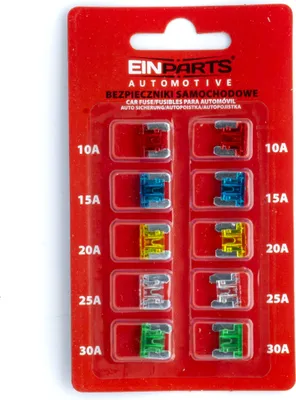 Image de Jeu de 10 fusibles plats MICRO 10A30A pour véhicules automobiles