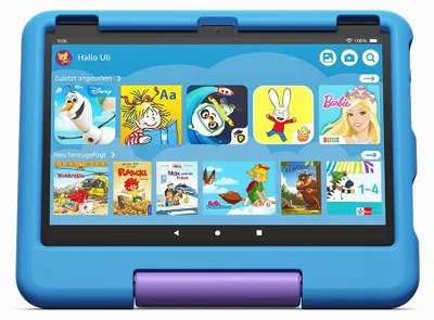 Immagine prodotto di Custodia protettiva Amazon per tablet Fire HD 10, colore blu | Adatta a bambini dai 3 ai 7 anni | Compatibile solo con i tablet della 13ª generazione (2023)