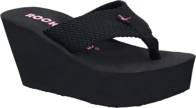 Obrázek produktu pro Rocket Dog Dámské textilní nazouváky Diver s klínovým podpatkem FS6023 (41 EU) (Black)