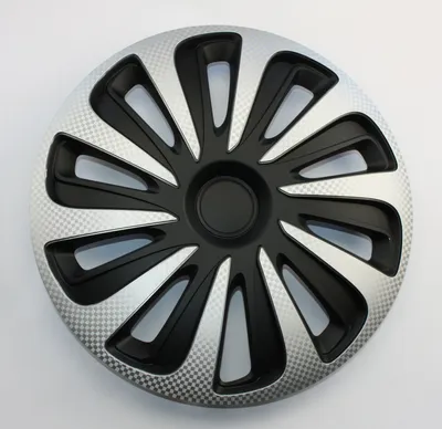 Produktbild von SET Radkappen Radzierblenden 4er Satz 17 Caliber Carbon silver-black