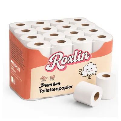 Immagine prodotto di Carta igienica, a 3 veli, ultra morbida, altamente assorbente, resistente allo strappo