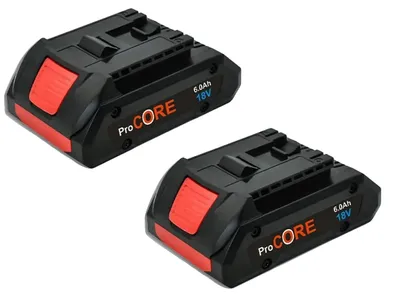Immagine prodotto di Batterie di ricambio, capacità 6000mAh, compatibili con utensili da 18V, 6.0Ah, confezione da 2 pezzi