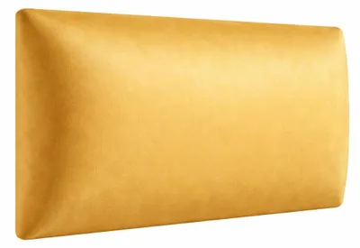 Produktbild von Polsterpaneel - Wandkissen 90x25cm - Wandpolster - Bettkopfteil - Wandpaneel 3D Gelb