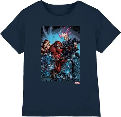 Produktbild von Marvel - "X-Men Destroy" T-Shirt für Kinder TV4165 (116) (Marineblau)