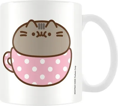 Obrázok produktu pre Pusheen - Hrnček na kávu "Catpusheeno" PM3764 (jedna veľkosť) (biela/ružová/hnedá)
