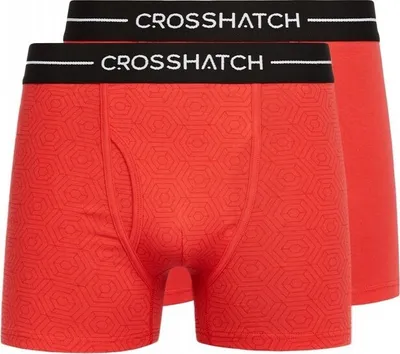 Produktbild von Crosshatch - "Hexter" Boxershorts für Herren (2er-Pack) BG858 (M) (Rot)