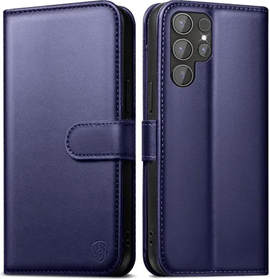 Obrázok produktu pre EASDNB Samsung Galaxy S24 Ultra Peňaženkové puzdro kožené modré