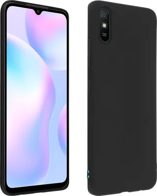 Image de Housse de protection en silicone mat antidérapante Xiaomi Redmi 9A - Noir