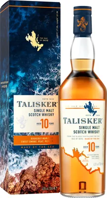 Produktbild von Talisker 10 Jahre, Single Malt Scotch Whisky, 45,8% vol, 700ml Einzelflasche