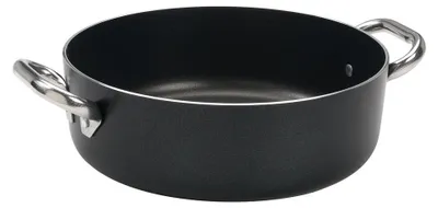 Bratpfanne 32 cm, Aluminium, schwarz, antihaftbeschichtet, 8 Liter
