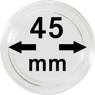 Produktbild von Lindner 2251045 Münzkapseln 45 mm-100er Pack