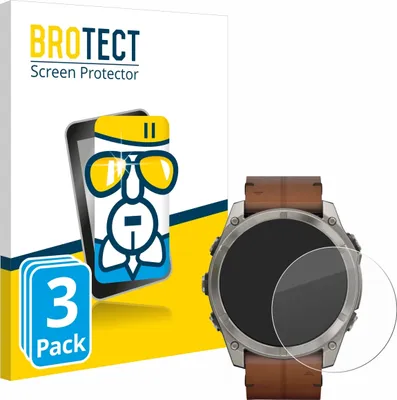 Produktbild von 3x BROTECT Schutzglas für Garmin Fenix 8 AMOLED (51 mm) Schutzfolie Panzer Folie Glas Display Schutz klar