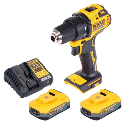 Image de DeWalt DCD 708 H2 Perceuse-visseuse sans fil 18 V 65 Nm Brushless + 2x batterie Powerstack 5,0 Ah + chargeur