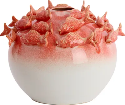Produktbild von Light & Living - Vase FISCH - Ø41,5x32cm - Rot