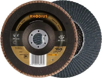 Produktbild von RHODIUS Lamellenschleifscheibe LSZ F1 150 x 22,23 P80 PROline