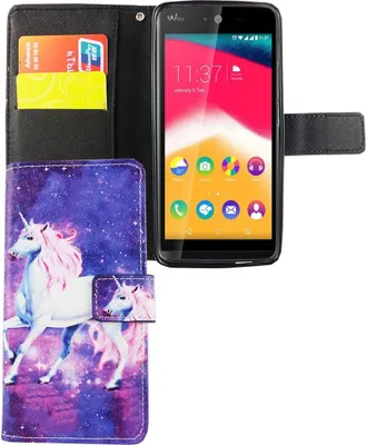 Produktbild von Handyhülle Tasche für Handy Wiko Rainbow Jam Einhorn Magic