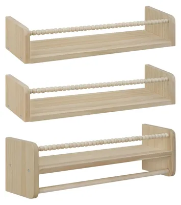 Produktbild von Set von 3 Kinderbuchregalen aus Massivholz