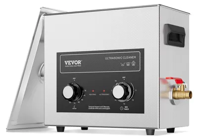 Obrázek produktu pro VEVOR ultrazvuková čistička s časovačem ohřevu a košem 6 L profesionální digitální sonický kavitační stroj, 180 W čisticí stroj na hodinky brýle mince kovové části nástroje