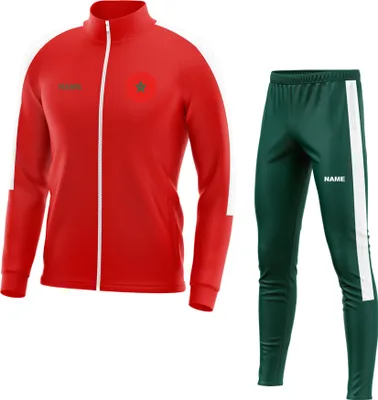 Produktbild von Trainingsanzug MAROKKO Sportanzug Jogginganzug mit Druck (Name, Nummer oder Initialen) Größe: XXL