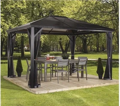 Zdjęcie produktu dla SOJAG Verona 10x14 pawilon z moskitierą 413 x 288 cm antracytowy