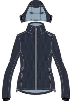 Produktbild von CMP Damen Softshelljacke Jacket Zip Hood Grau 48