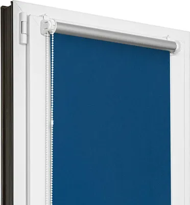 Obrázok produktu pre Estika zatemňovacia roleta bez vŕtania – 30 cm cm x 150 cm cm – Tmavomodrá – Termoroleta