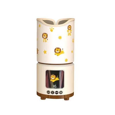 Produktbild von Babyflaschenwärmer,tragbarer Milchwärmer,Babykostwärmer,mit 4 Temperaturstufen & Bluetooth,weißem Rauschen,Abnehmbar,Rutschfester Boden,5800mAh
