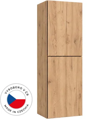 Obrázek produktu pro Koupelnová vysoká skříňka Adele - TIP-ON otevírání - dub zlatý Craft - 45x120x33 cm