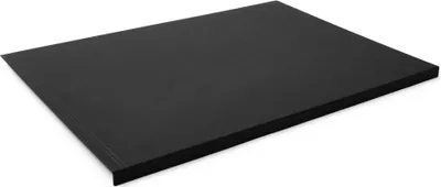 Produktbild von Gewinkelte Schreibtischunterlage Leder Schwarz cm 90x60 - Doppelte Nähte - Hergestellt in Italien