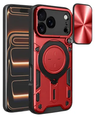 Produktbild von Techsuit – CamGuard Pro Hülle für iPhone 17 Pro Max – rot