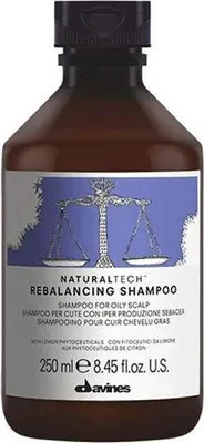 Produktbild von Davines NATURALTECH REBALANCING Shampoo, 250 ml, Shampoo, Nicht-professionell, Frauen, öliges Haar, Alle Farben