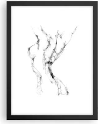 Produktbild von Gerahmtes Poster - Schwarzer Rahmen - Frau Körper Nacktheit - 30x40 cm - Wand Bild - Wanddeko - Wandbilder - Kunstposter - Wandposter - Bilderrahmen - Bilder - Kunstdruck - P2BPA30x40-4938