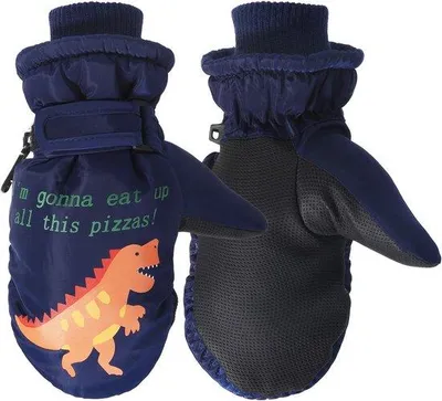 Immagine prodotto di Guanti per bambini, guanti da sci, per bambine e bambini, guanti invernali caldi, antivento e traspiranti, adatti per andare in bicicletta, disponibili nelle taglie per bambine e bambini, blu (L).
