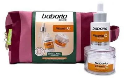 Obrázok produktu pre Babaria, kozmetická taška s motívom vitamínu C, pruhovaná