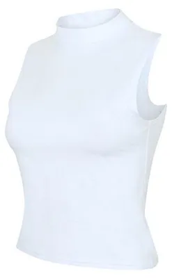 Image de SkinniFit Women - Haut court coupe haute pour femmes LT3806 (S) (blanc)