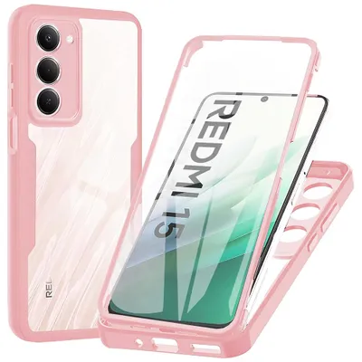 Obrázek produktu pro Techsuit - ColorVerse 360 Series + Screen Protector pouzdro s ochranou displeje pro Xiaomi Redmi 15 4G / Redmi 15 5G – růžové